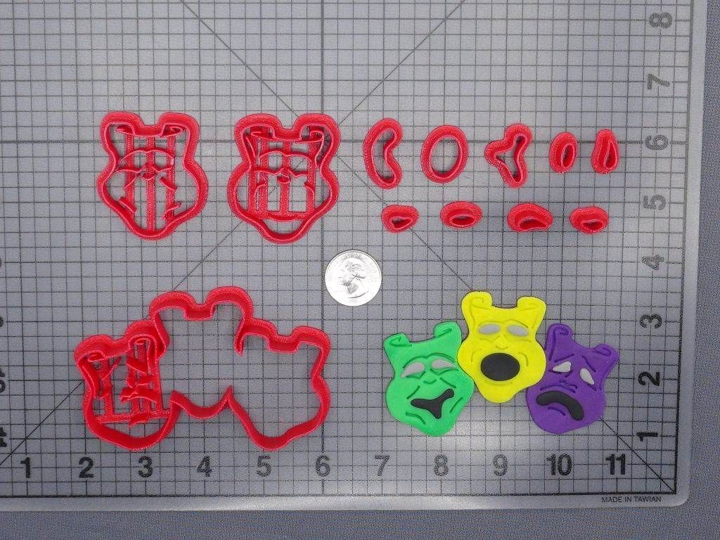 Mardi Gras - Drama Masks 266-G416 Cookie Cutter Set