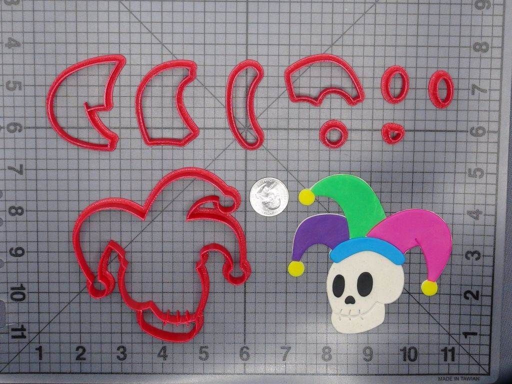 Mardi Gras - Jester Skull 266-G452 Cookie Cutter Set