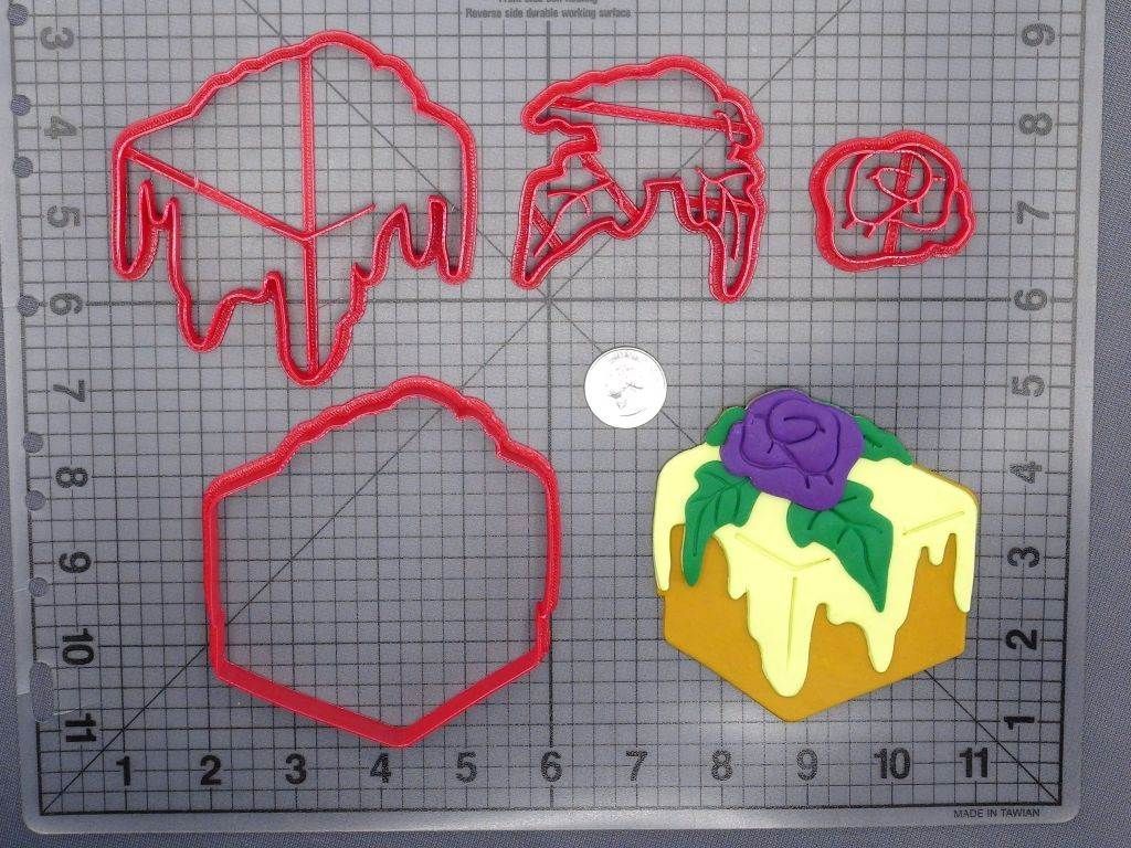 Petit Fours Flower Cake 266-G277 Cookie Cutter Set