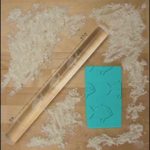 Piranha Fish 765-695 Rolling Pin
