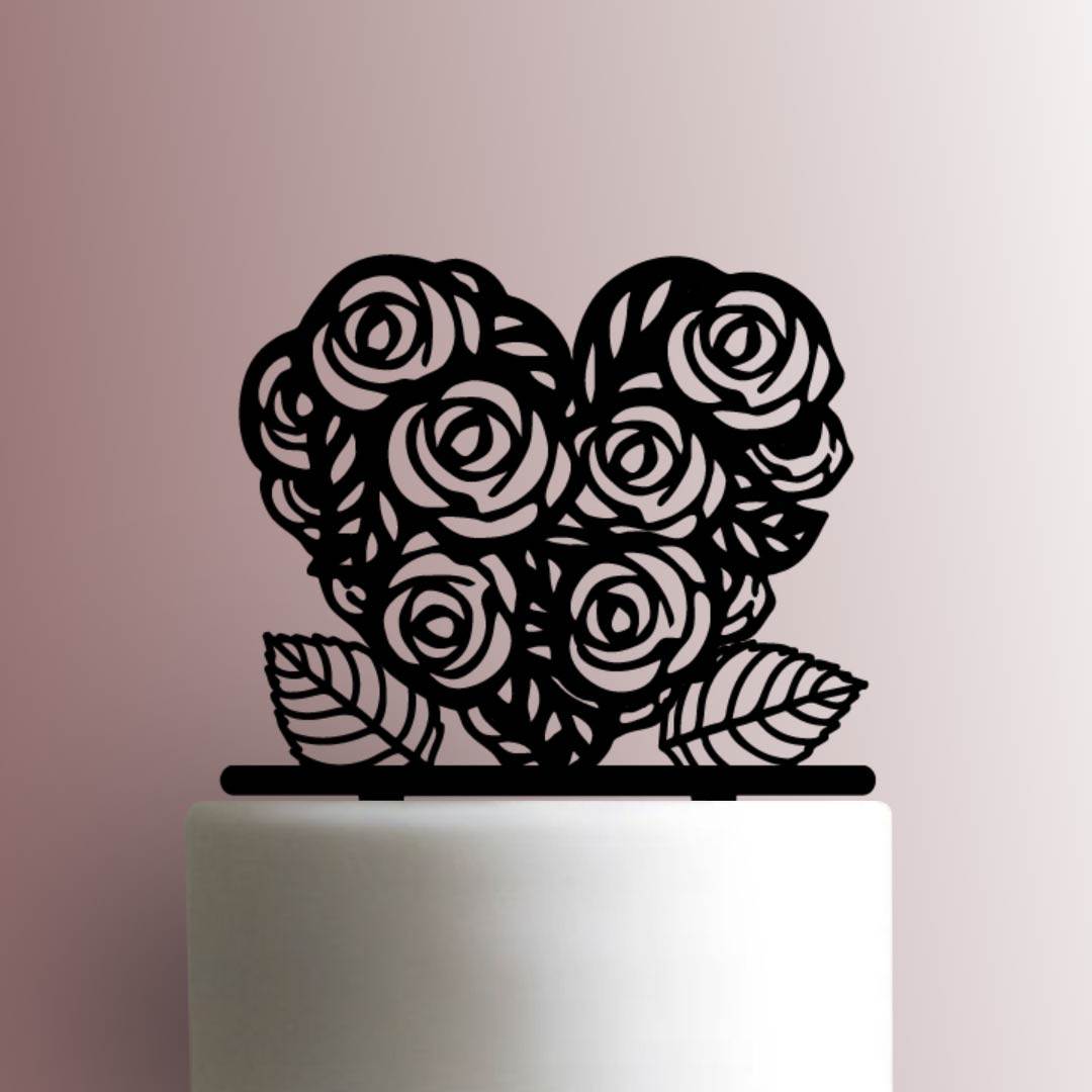 Rose Heart 225-A825 Cake Topper