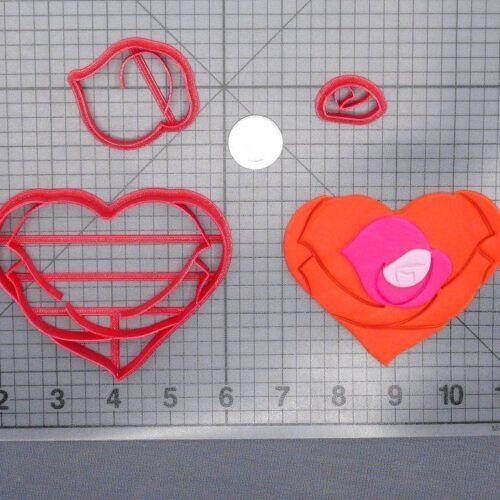 Rose Heart 266-G449 Cookie Cutter Set