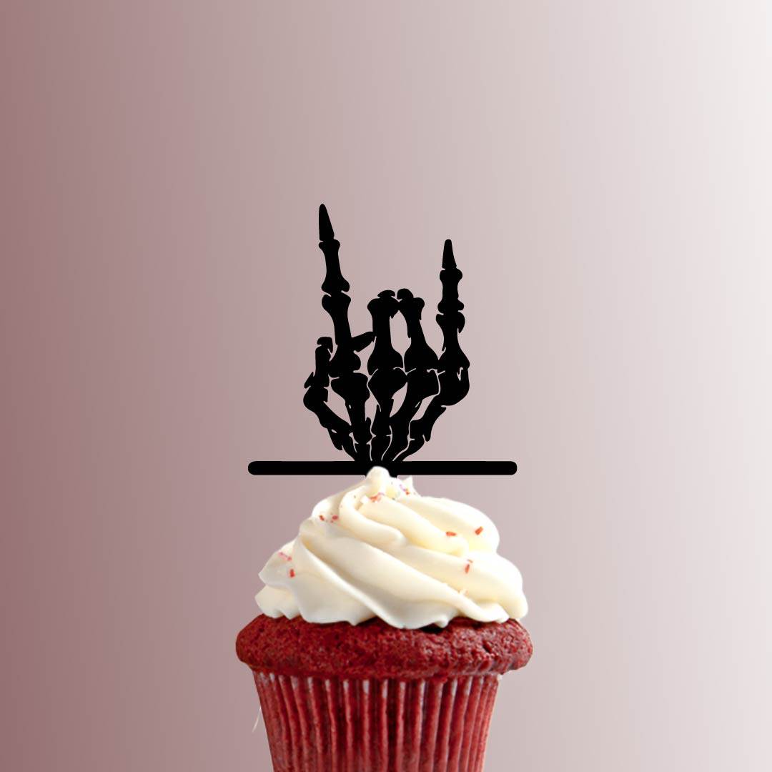 Skeleton Rock N Roll Hand 228-511 Cupcake Topper