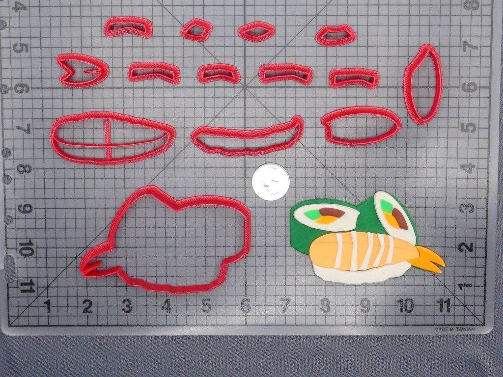 Sushi 266-G201 Cookie Cutter Set