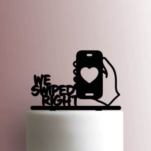 We Swiped Right 225-A787 Cake Topper