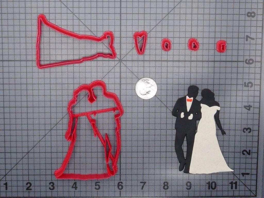 Wedding Couple 266-G491 Cookie Cutter Set