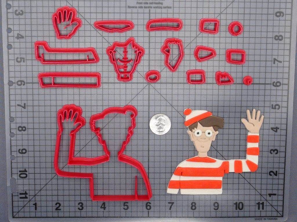 Wheres Waldo 266-G260 Cookie Cutter Set