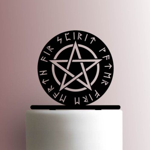 Wiccan Pentagram 225-A722 Cake Topper