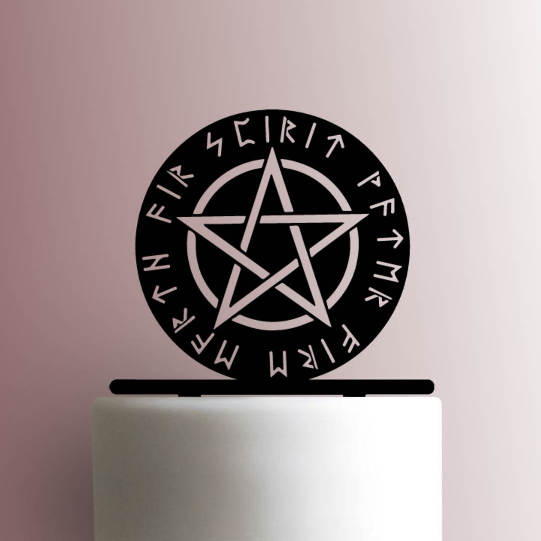 Wiccan Pentagram 225-A722 Cake Topper