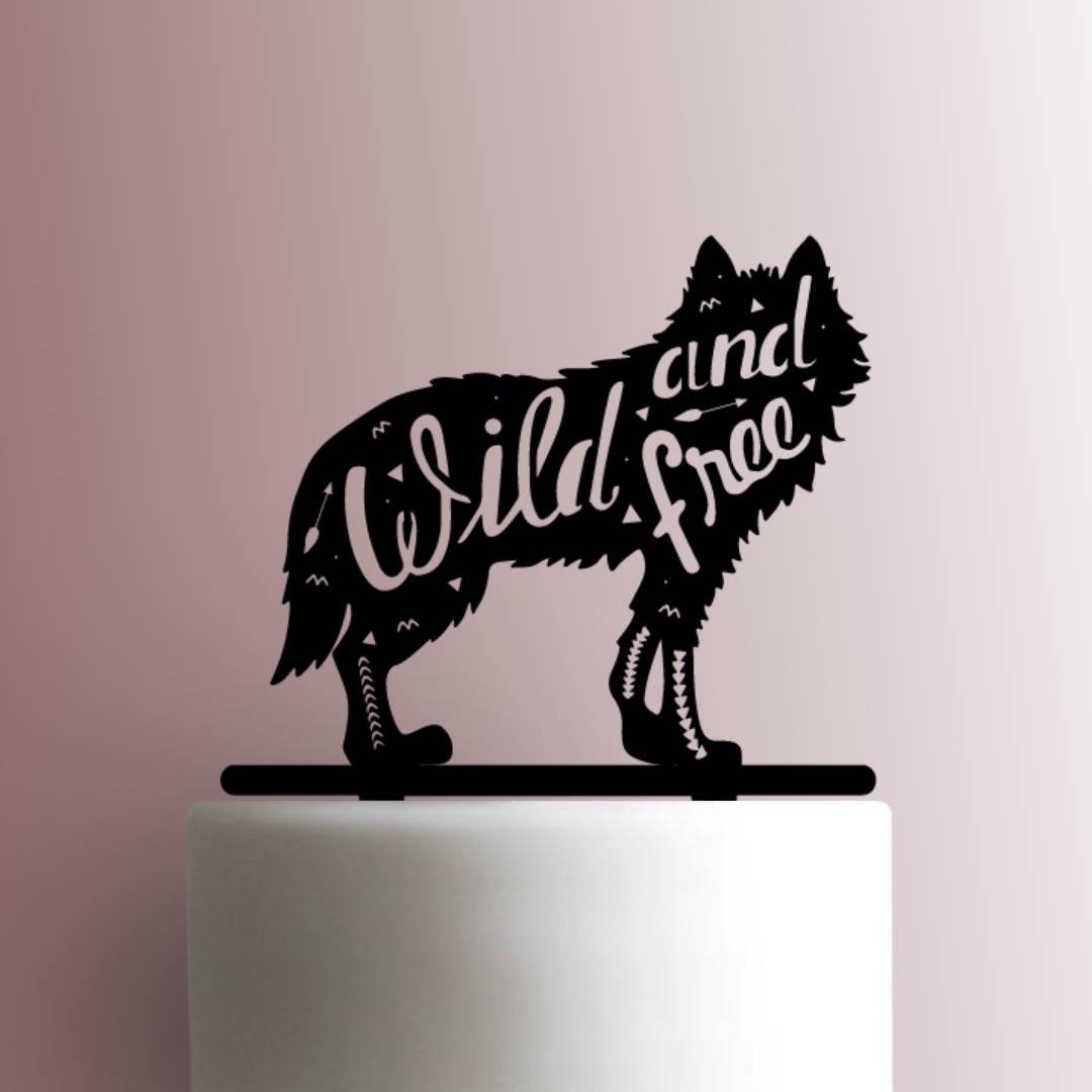 Wolf Wild and Free 225-A759 Cake Topper