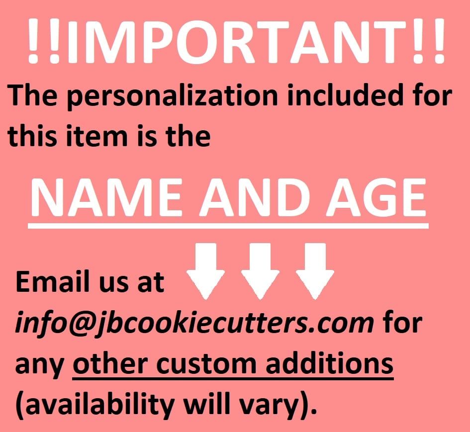 Custom Snowboarding Happy Birthday Name and Age 225-B862 Cake Topper - Image 3
