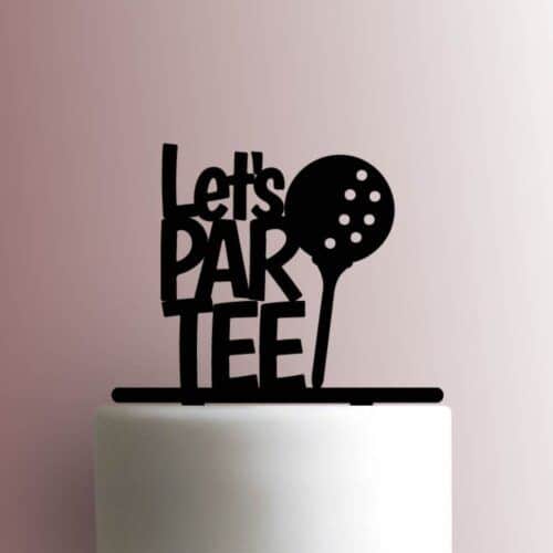 Golf Ball Lets Par Tee 225-A881 Cake Topper