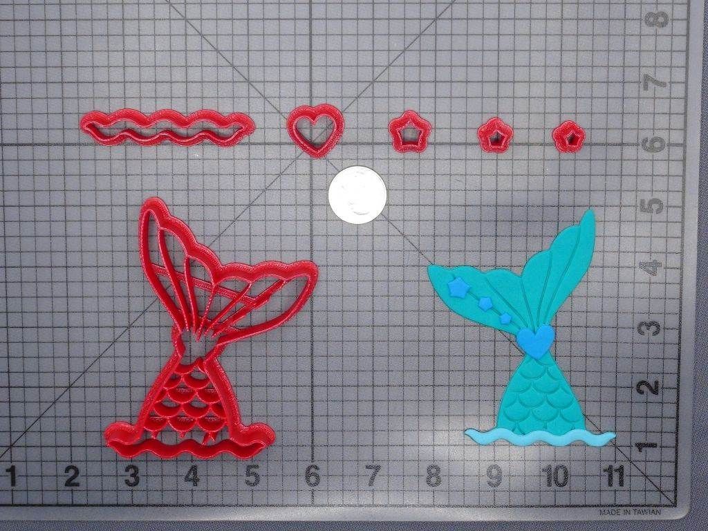 Mermaid Tail 266-G318 Cookie Cutter Set