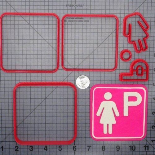 Pregnant Parking Sign 266-G279 Cookie Cutter Set