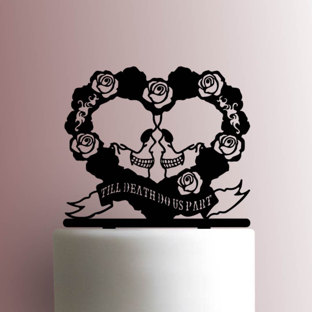 Skulls Till Death Do Us Part 225-A857 Cake Topper
