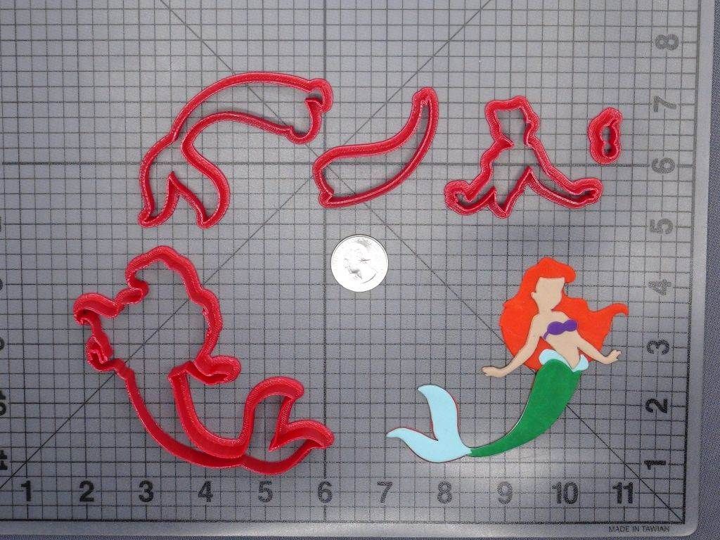 The Little Mermaid - Ariel Body 266-G343 Cookie Cutter Set