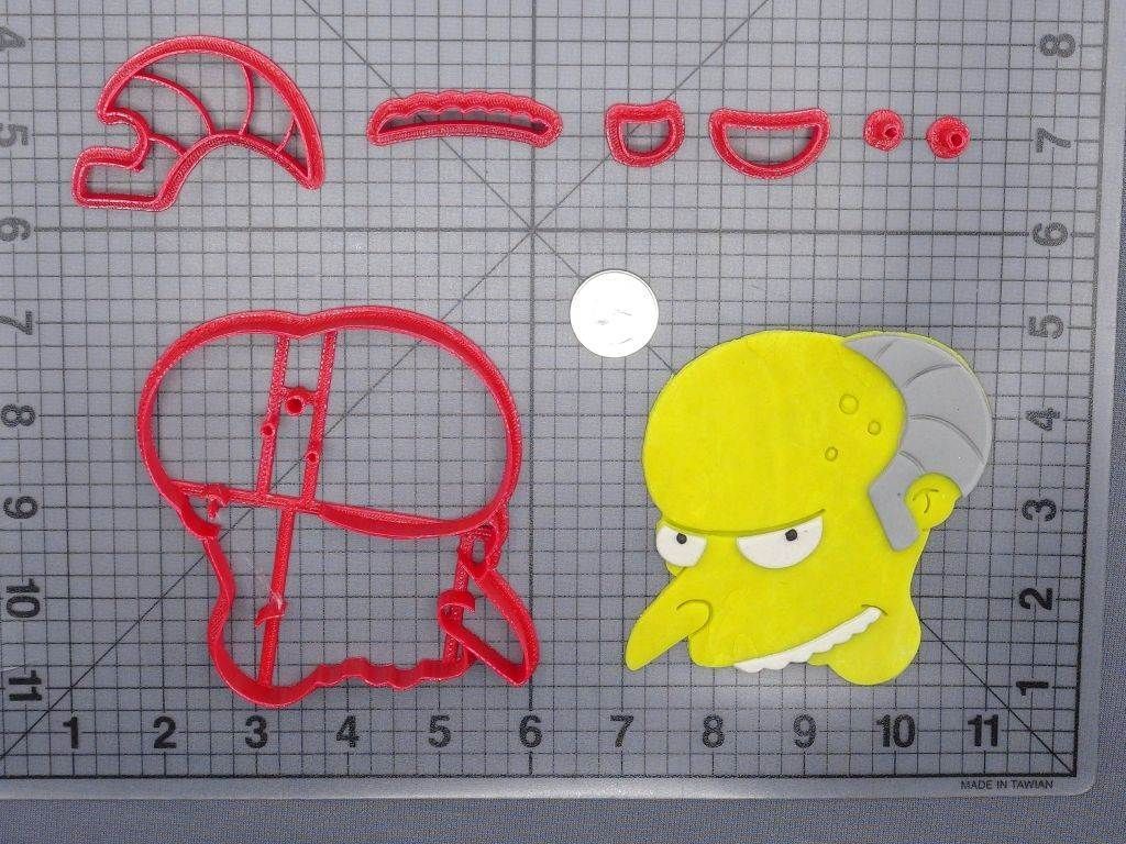 The Simpsons - Mr Burns Head 266-G214 Cookie Cutter Set