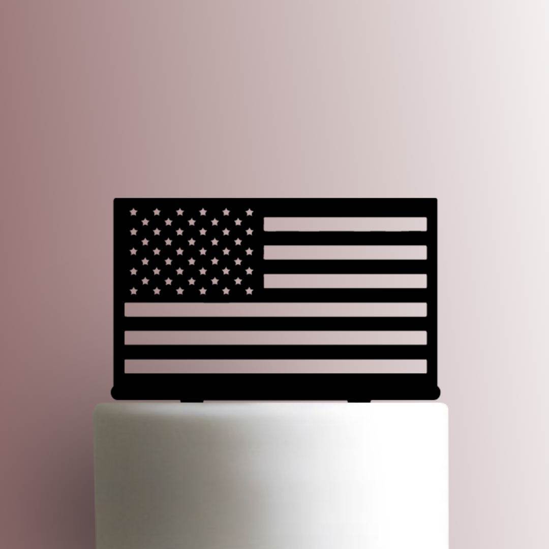 USA American Flag 225-A873 Cake Topper