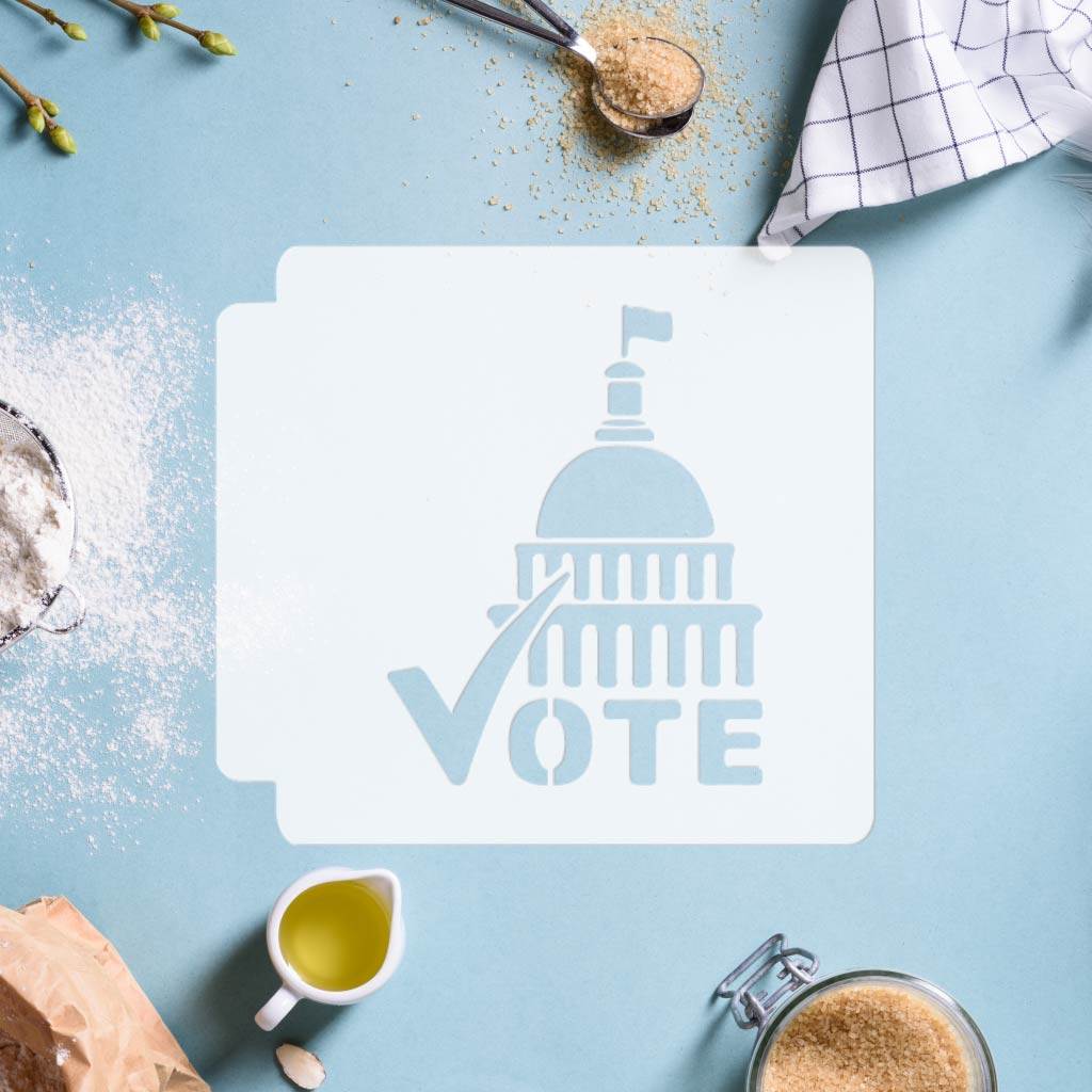 United States Capitol Building Vote 783-F290 Stencil