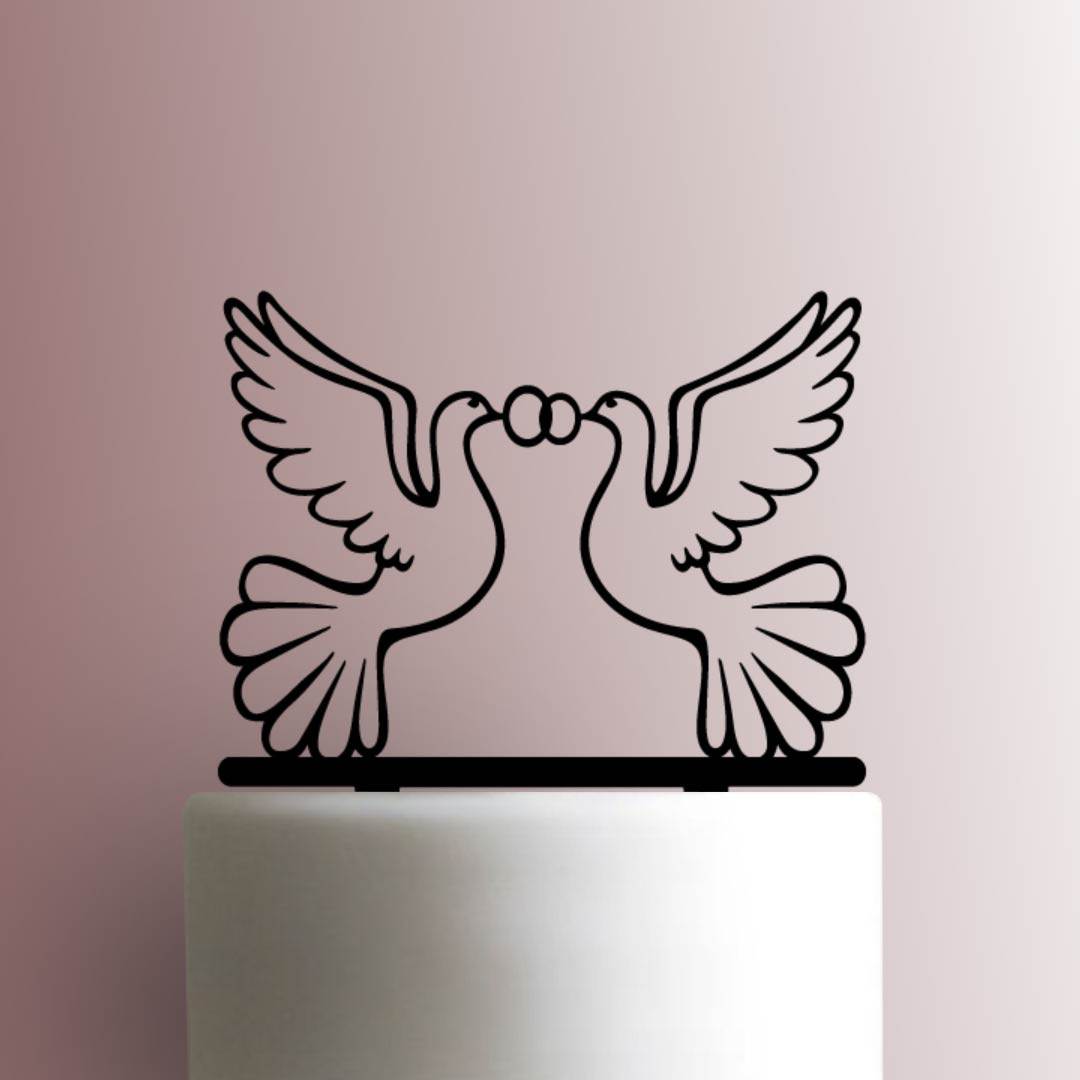 Wedding Doves Birds 225-A842 Cake Topper