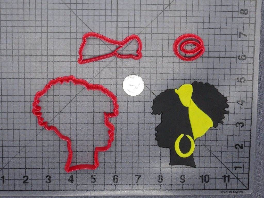 Afro Girl Head 266-G522 Cookie Cutter Set