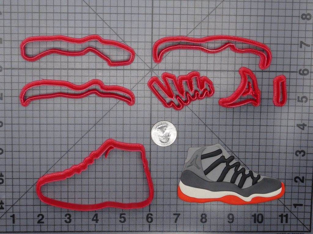 Air Jordan 11 Shoe 266-G586 Cookie Cutter Set