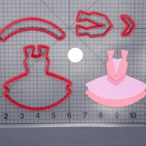 Ballerina Tutu 266-G415 Cookie Cutter Set