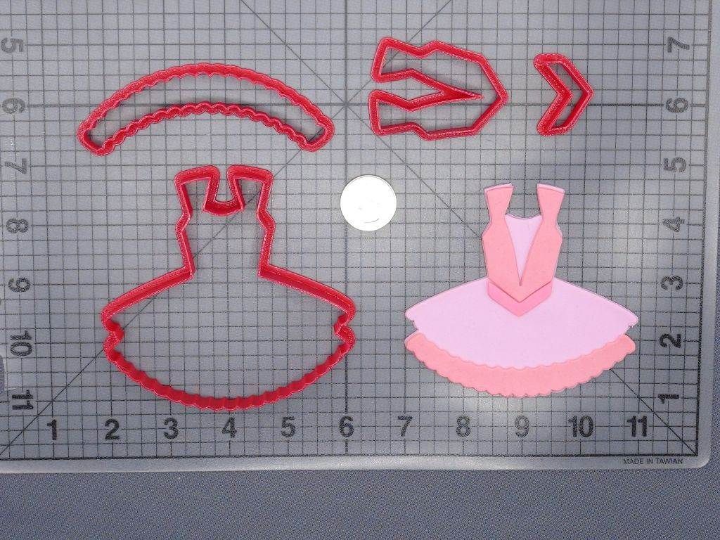 Ballerina Tutu 266-G415 Cookie Cutter Set
