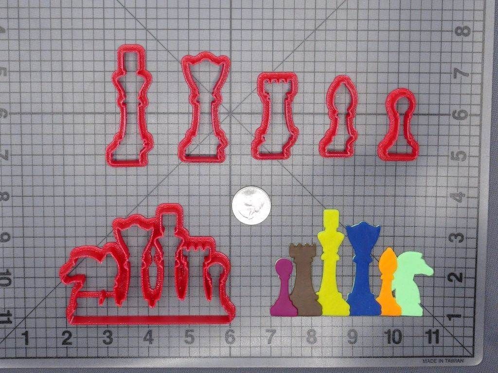 Chess Pieces 266-G366 Cookie Cutter Set
