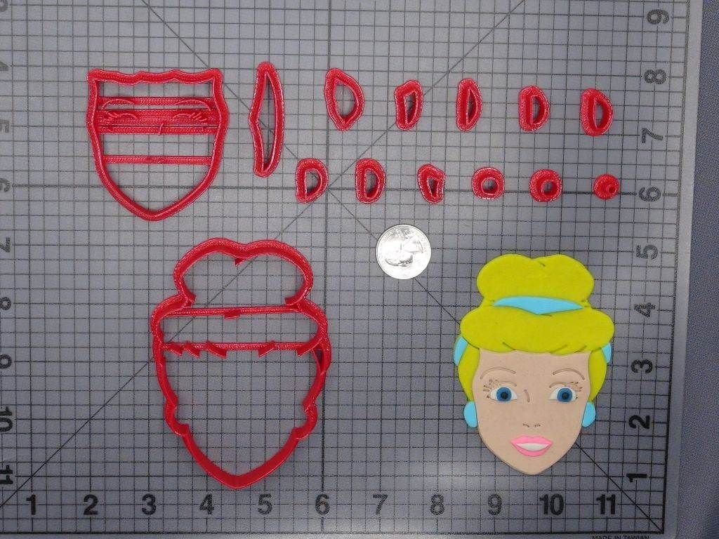 Cinderella Head 266-G510 Cookie Cutter Set