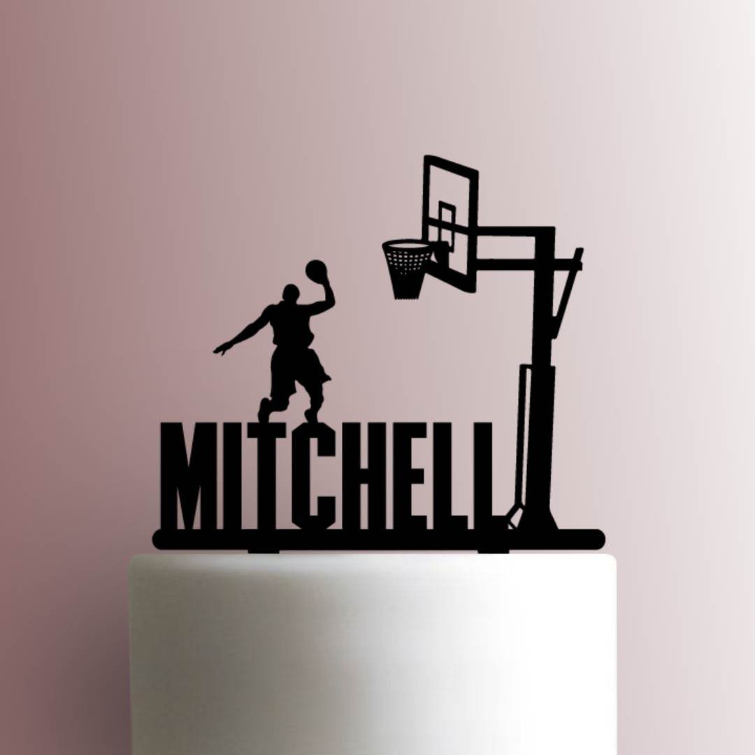 Custom Basketball Name 225-A925 Cake Topper