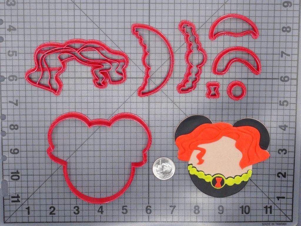 Disney Ears - Black Widow 266-G440 Cookie Cutter Set