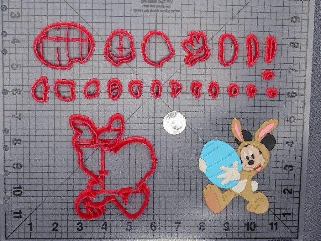 Easter - Mickey Mouse with Egg 266-G685 Cookie Cutter Set