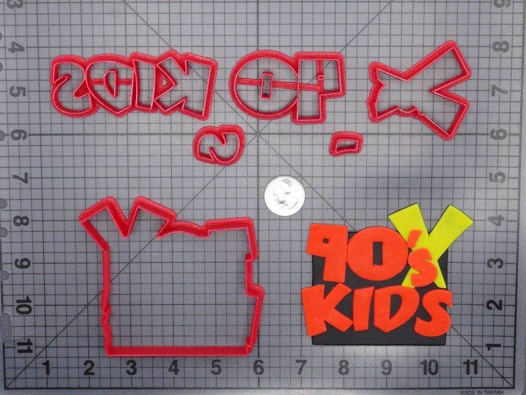 Fox - 90s Kids 266-G298 Cookie Cutter Set