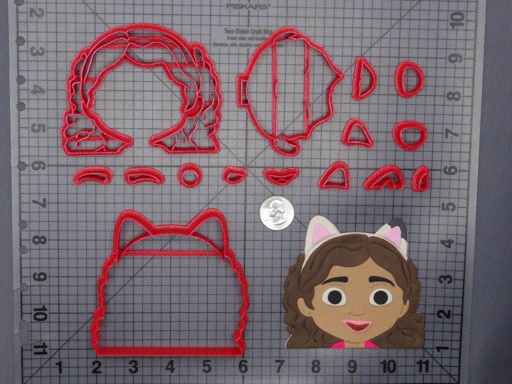 Gabbys Dollhouse - Gabby Head 266-G756 Cookie Cutter Set