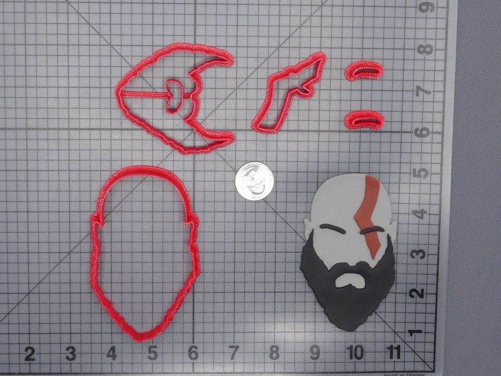 God of War - Kratos Head 266-G447 Cookie Cutter Set