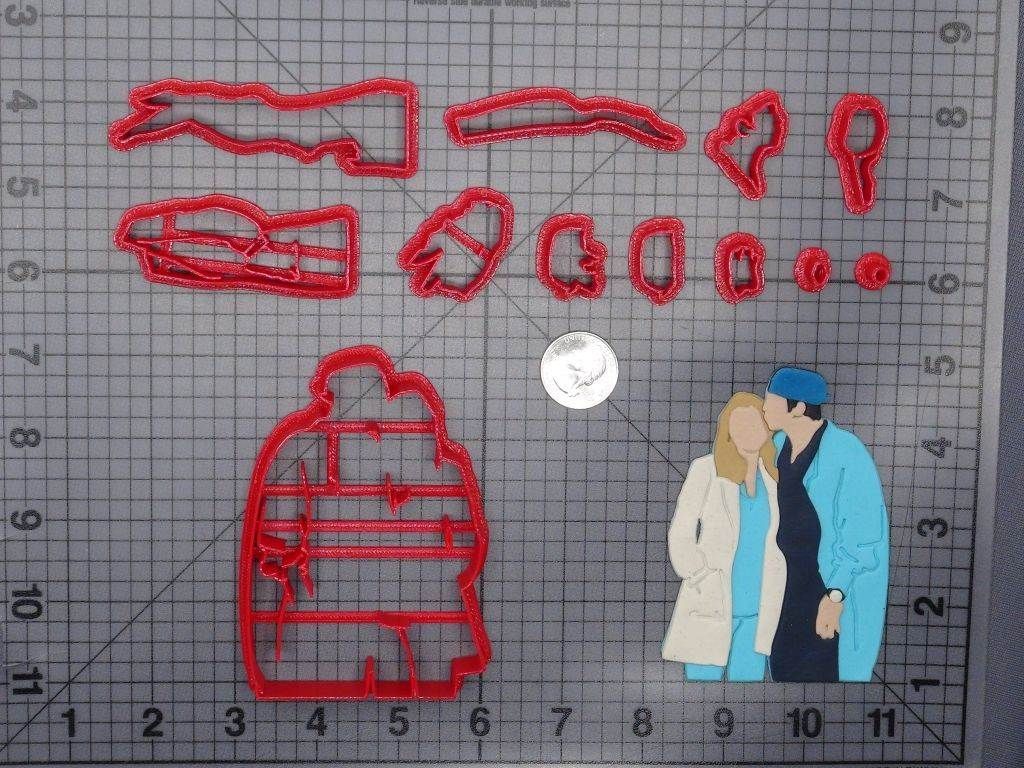 Greys Anatomy - Derek and Meredith 266-G584 Cookie Cutter Set