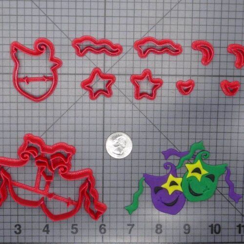 Mardi Gras - Masks 266-G591 Cookie Cutter Set
