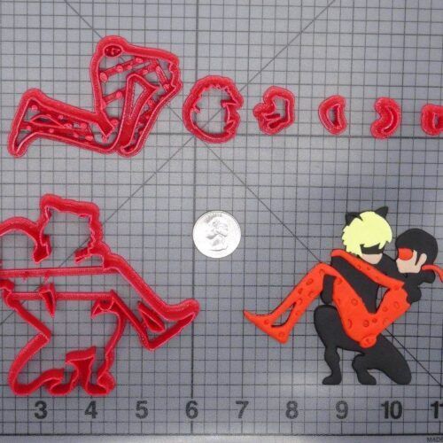 Miraculous - Ladybug and Cat Noir 266-G411 Cookie Cutter Set
