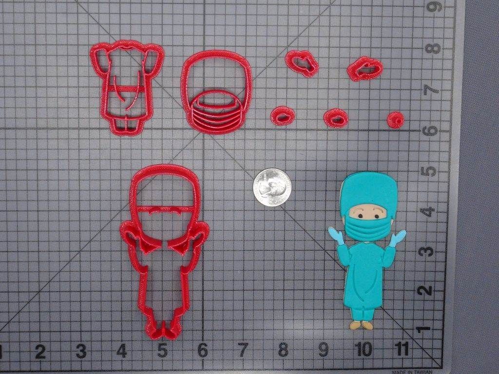 Nurse 266-G521 Cookie Cutter Set
