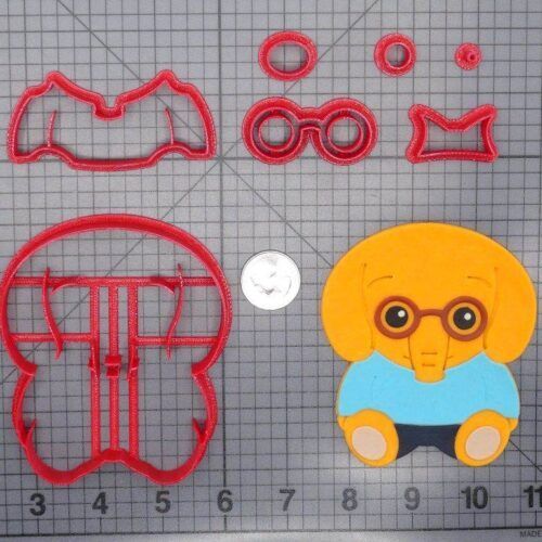Plim Plim - Nesho Elephant Body 266-G408 Cookie Cutter Set