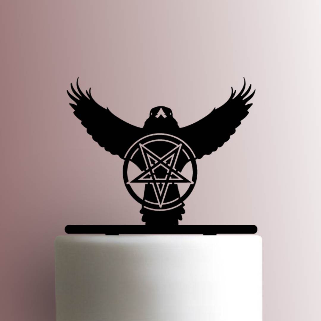 Raven Pentagram 225-A926 Cake Topper
