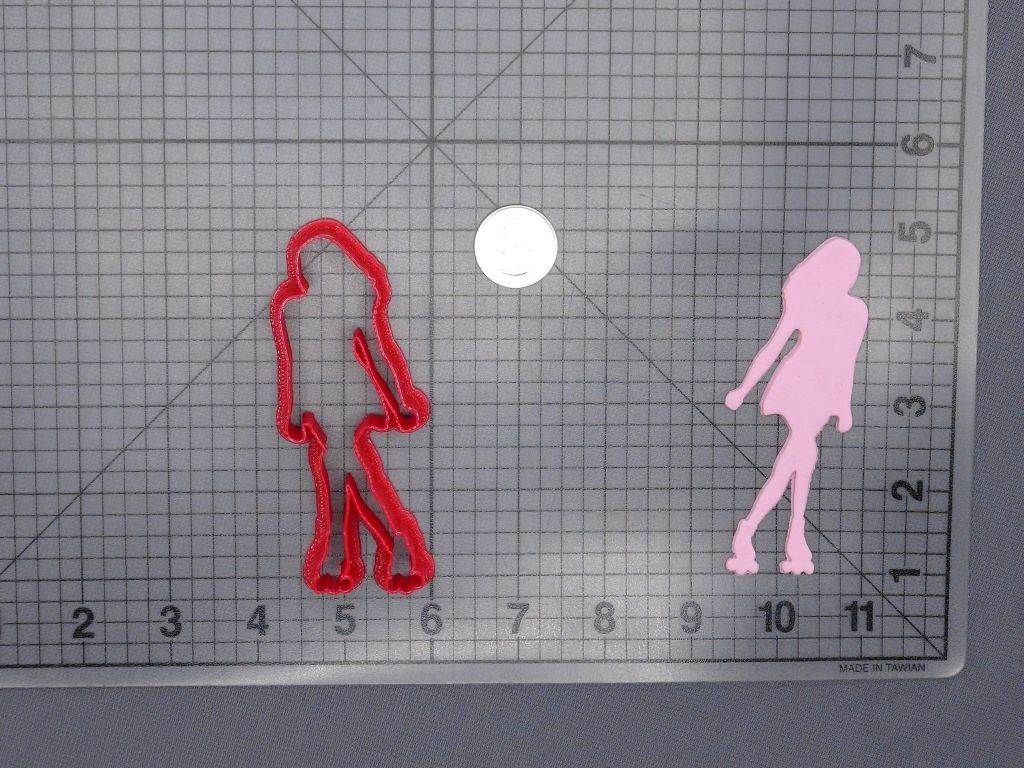 Roller Skater 266-G498 Cookie Cutter Silhouette