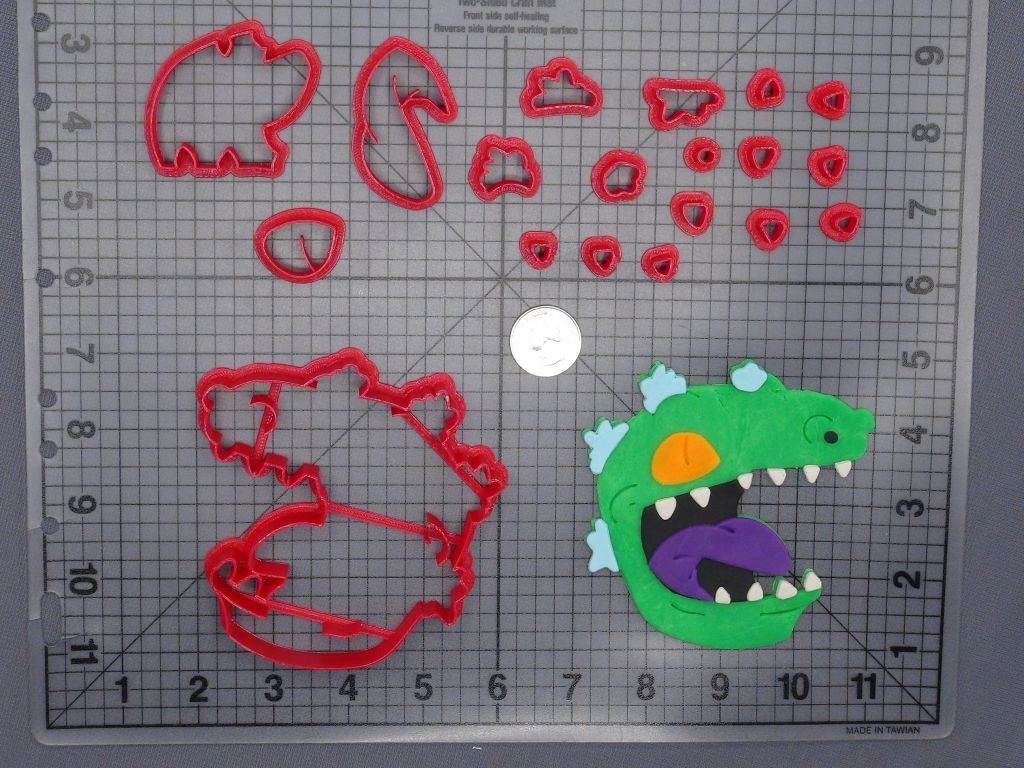 Rugrats - Reptar Dinosaur Head 266-G552 Cookie Cutter Set