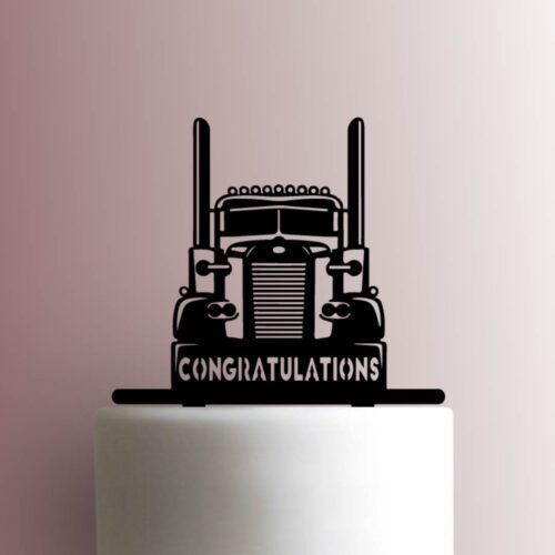 Semi Truck Congratulations 225-A924 Cake Topper