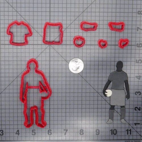 Soccer Player 266-G457 Cookie Cutter Set