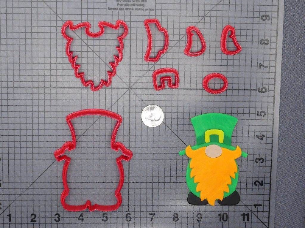 St Patricks Day - Leprechaun Gnome 266-G597 Cookie Cutter Set