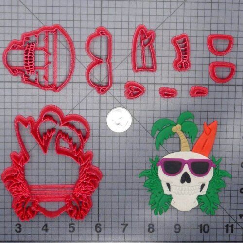 Summer Skull 266-G372 Cookie Cutter Set