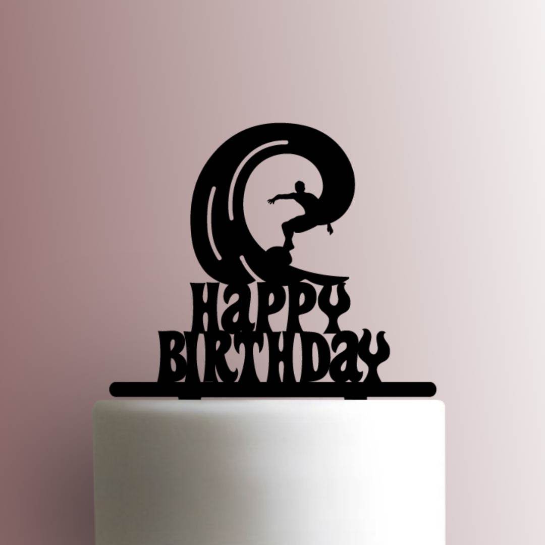 Surfer Happy Birthday 225-A915 Cake Topper