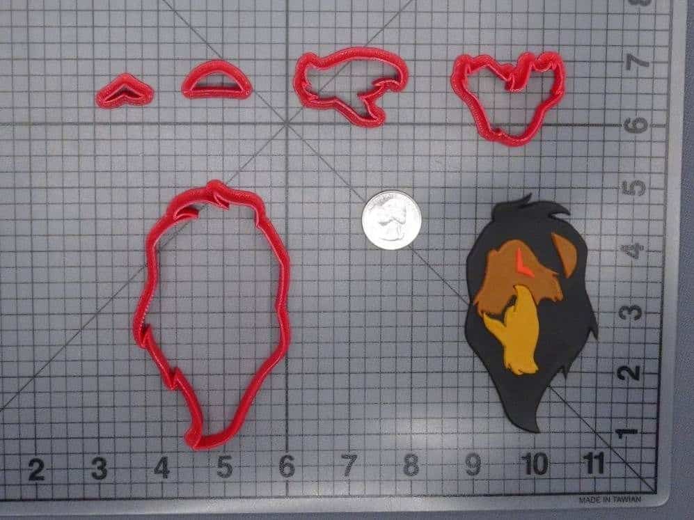 The Lion King - Scar Head 266-G517 Cookie Cutter Set